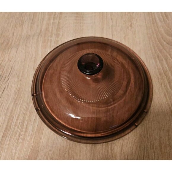 Corning Pyrex Vision Ware V 1.5 C Cranberry Cookware Lid Only USA - Picture 1 of 4